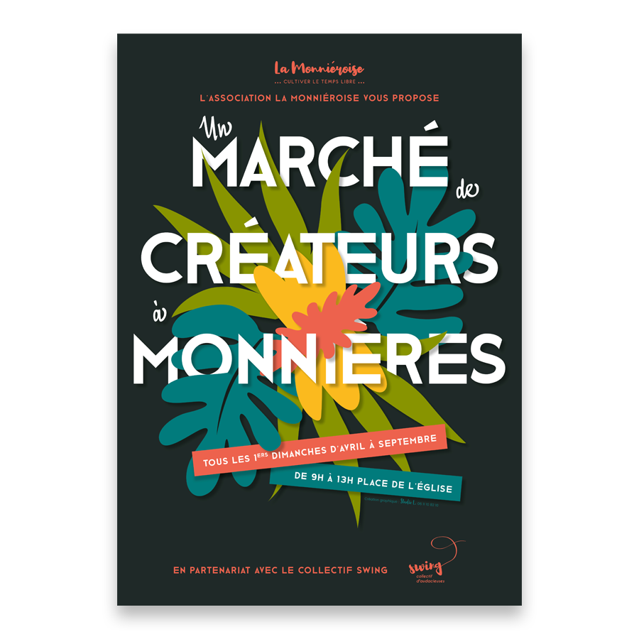 La Monniéroise - Marché des créateurs - Affiche